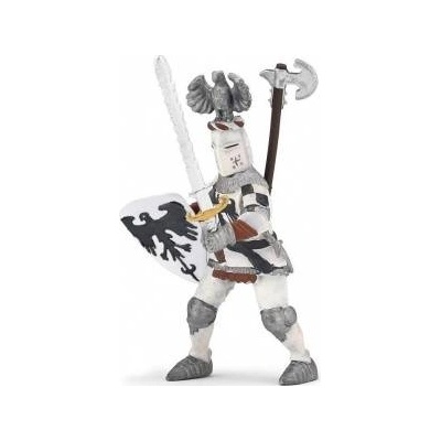 Papo White knight with eagle crested
