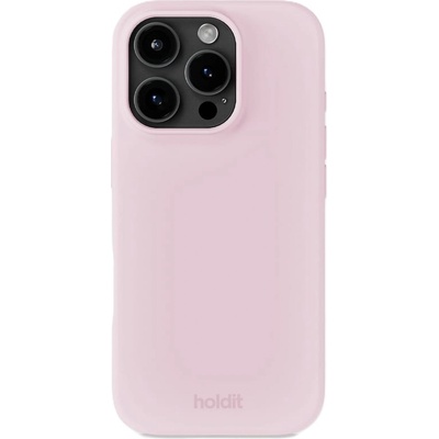 Holdit Гръб Holdit Silicone за iPhone 16 Pro - Pale Pink