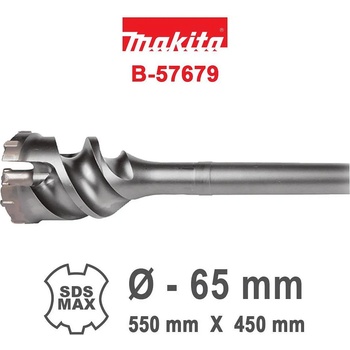 Makita Боркорона за бетон SDS-Max, 65x550x450мм, Makita B-57679 (B-57679)