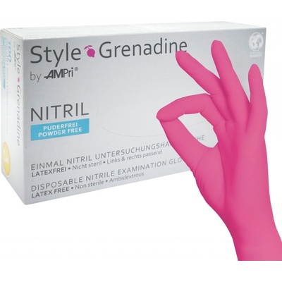 AMPri Style Grenadine nitrilové nepudrované 100 ks