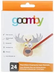 Goomby Флумастери измиващи се 24 цвята