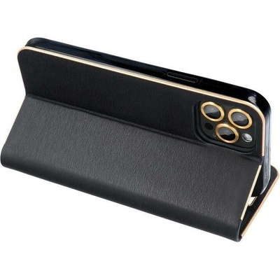 Pouzdro Forcell LUNA Book Gold Huawei P30 Lite černé – Sleviste.cz