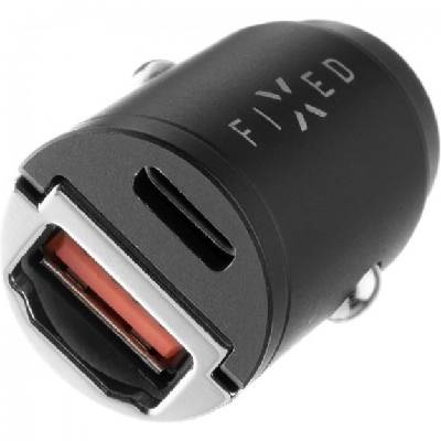 30w зарядно за кола pd / qc 3.0 с usb-c / usb-a - черна (58950)