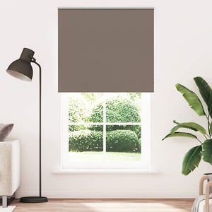 vidaXL Ролетна щора, затъмняваща, кафява, 120x210 см, ширина на плата 116, 6 см, полиестер (4011054)