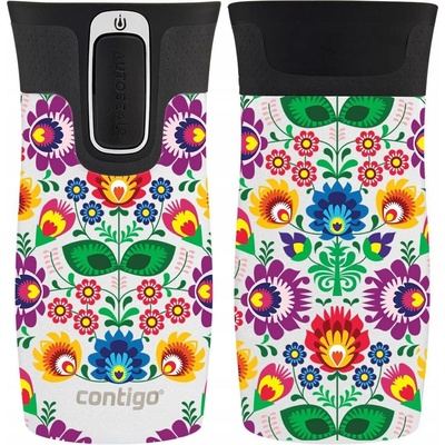 Contigo West Loop termohrnek Mini 300 ml Folklór Bílá Metalíza