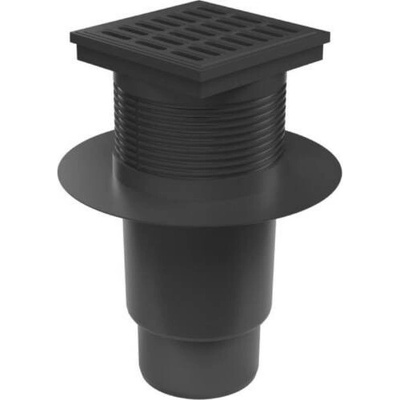 Enpro Vpusť kanalizačné spodné D 110 mm golier suchá klapka plastová mriežka čierna