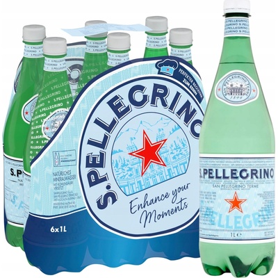 Pellegrino Perlivá voda San Pet 6 x 1 l