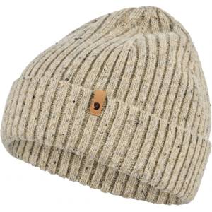 Fjällräven Зимна шапка (beanie) Fjällräven Övik Neps Beanie - Light Beige - размер One Size (904-6766-0411)