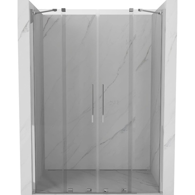 Mexen Velar Duo, posuvné dvere do otvoru 150x200 cm, 8mm číre sklo, chrómový profil, 871-150-000-02-01