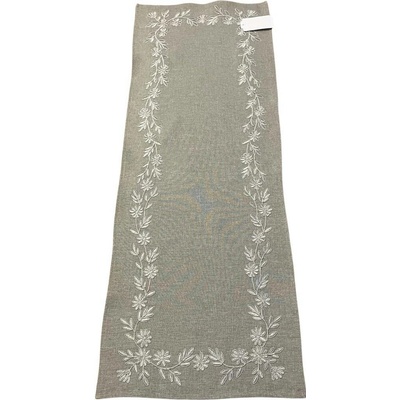 TiaHome Vyšívaný ubrus Gloriette 40x110 cm