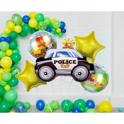 9783 GRABO Narodeninový set balónov Policajné autíčko