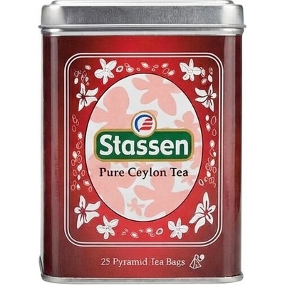Stassen Černý čaj Pure Ceylon Black Tea plech 25 x 2 g