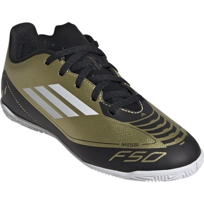 adidas F50 Club Messi Jr IC gold met/cloud white/core black