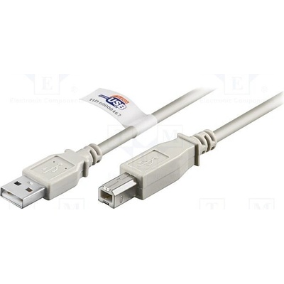 Goobay 50832 USB 2.0, USB A vidlice, USB vidlice, 3m, šedý