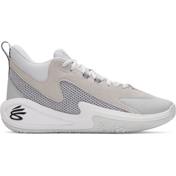 Under Armour Баскетболни кецове Under Armour Men's Curry Basketball Trainers - Grey/White