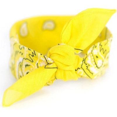 Art Of Polo FAsz13014SS19 bavlněný šátek Bandana žlutý