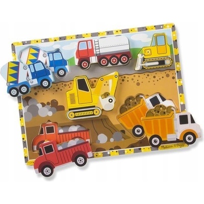 Melissa & Doug Puzzle Stavební vozidla
