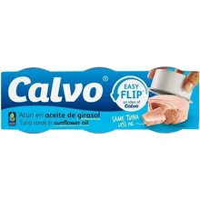 Calvo Tuniak v slnečnicovom oleji 3 x 65 g