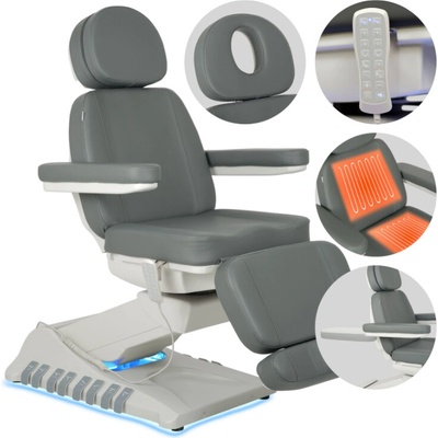 Habys elektrické kosmetické křeslo Luxoria PRO 5 šedá – Sleviste.cz