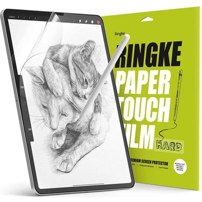 Ringke Paper Touch Film Screen Protector Hard - качествено защитно покритие (подходящо за рисуване) за дисплея на iPad Pro 12.9 M1 (2021), iPad Pro 12.9 (2020), iPad Pro 12.9 (2018) (2 броя)