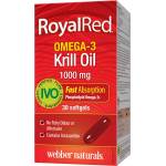 Webber Naturals RoyalRed Omega-3 Krill Oil, 1000 mg, 30 софтгел капсули, Webber Naturals (3490 WN)