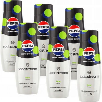 SodaStream Pepsi Max s příchutí limetky 6 x 440 ml