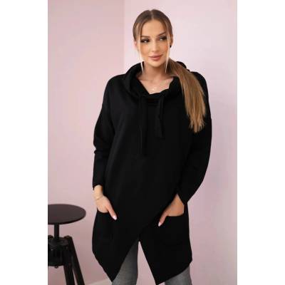Kesi Tunic with a clutch front Oversize black