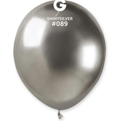 Gemar #089 Gemar Kulatý nafukovací balónek shiny stříbrná 13 cm