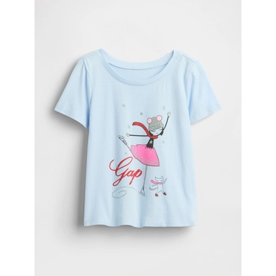 GAP Baby tričko s logem Modrá
