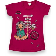 Dievčenské tričko Svetlená ružová