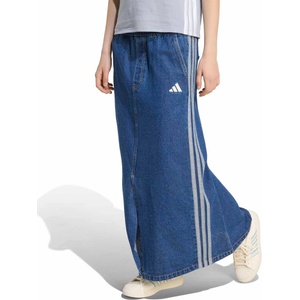 ADIDAS Пола stadium washed denim loose fit skirt