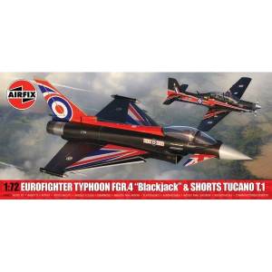 Airfix Класически комплект самолет A40003 - Eurofighter Typhoon FGR. 4 (Blackjack) + Shorts Tucano T. 1 (Tw (30-A40003)