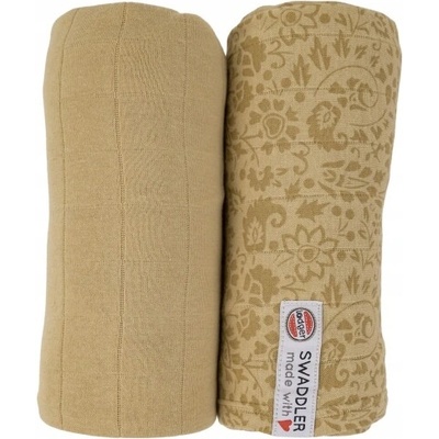 Lodger Swaddler Flower Tribe 120 x 120 cm 2 ks Sand – Zboží Mobilmania