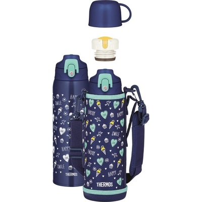 Thermos Active dětská termoska s dvěma uzávěry 1 l modrá