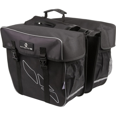 M-Wave Велосипедна дисага M-wave Amsterdam Double Pannier - Black / Grey - размер 30 l (510-4249-0111)