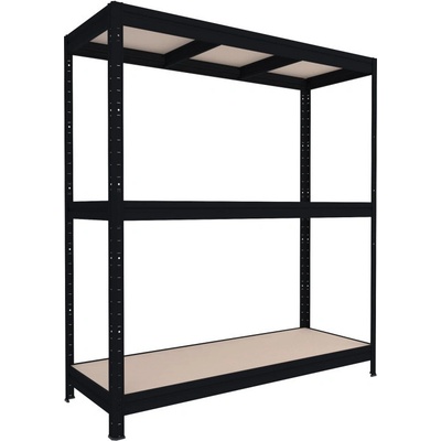 Biedrax Regál 60 x 240 x 177 cm 3 police čierny