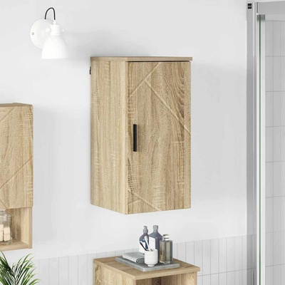 vidaXL Шкаф за баня Монтиране на стена Сонома дъб 30 x 31, 5 x 61 см (883346)