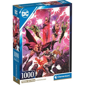 Clementoni Пъзел Clementoni от 1000 части - Героите на DC Comics (39853)