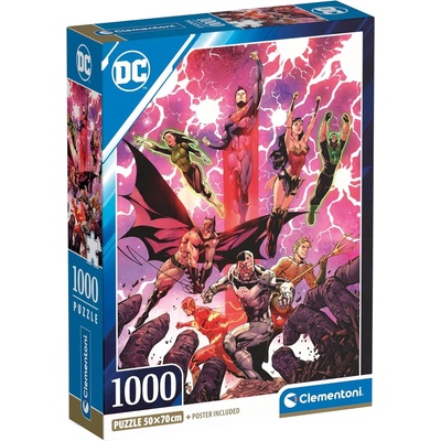 Clementoni Пъзел Clementoni от 1000 части - Героите на DC Comics (39853)