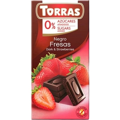 Torras Hořká s jahodami 75 g