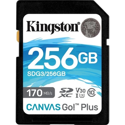 Kingston Canvas Go Plus SDXC 256GB SDG3/256GB