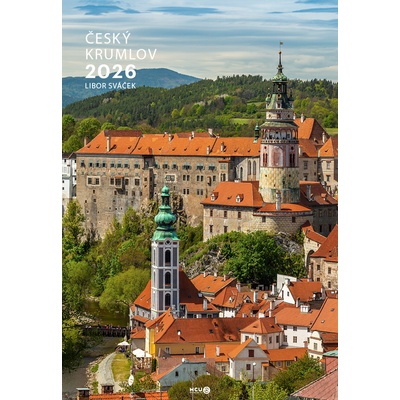 Český Krumlov nástěnný na výšku 2026