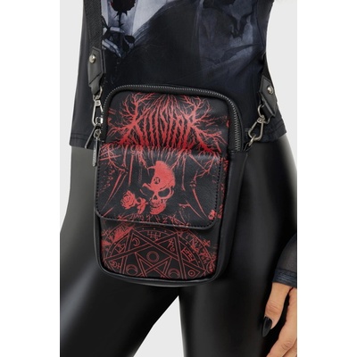 Killstar taška x ALCHEMY Headstone Crossbody Black/Red KSRA013367