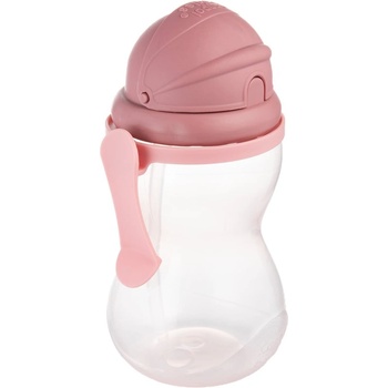 Canpol babies Sport Cup спортна бутилка със сламка Pink 12m+ 370ml