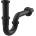 ALCA PLAST СИФОН ЗА УМИВАЛНИК design КВАДРАТ БЕЗ ВИТЛО 11/4" ф32 ЧЕРЕН МАТ a4320 black alcaplast (a4320 black)