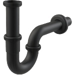 ALCA PLAST СИФОН ЗА УМИВАЛНИК design КВАДРАТ БЕЗ ВИТЛО 11/4" ф32 ЧЕРЕН МАТ a4320 black alcaplast (a4320 black)