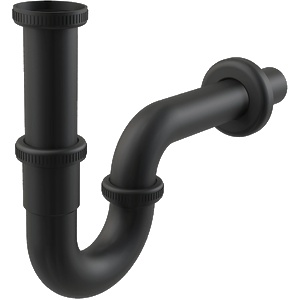 ALCA PLAST СИФОН ЗА УМИВАЛНИК design КВАДРАТ БЕЗ ВИТЛО 11/4" ф32 ЧЕРЕН МАТ a4320 black alcaplast (a4320 black)