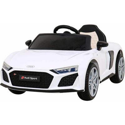 Audi R8 LIFT 12V - Детска акумулаторна кола, Бяла, EVA гуми (914689R)