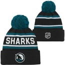 Outerstuff Dětská zimní čepice San Jose Sharks NHL 3Rd Jersey Jacquard Cuff Pom