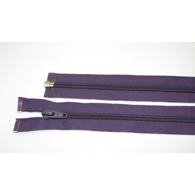 Zips špirála deliteľný 5mm - dĺžka 75cm,tmavo fialová
